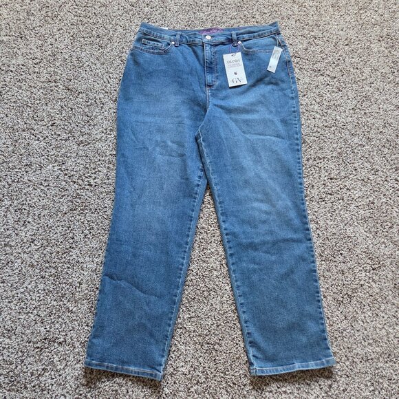 New Gloria Vanderbilt Amanda Jeans Women’s 18S Blue Supreme Stretch NWT - Picture 1 of 5
